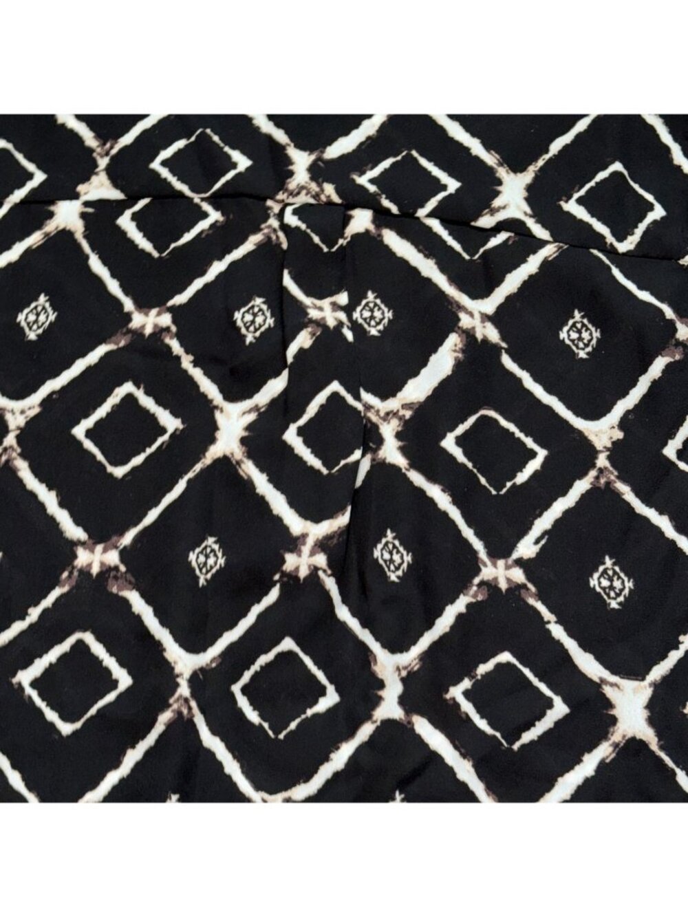 Maurices Womens Geometric Sleeveless Blouse-Black & White-L-GUC - Picture 6 of 6